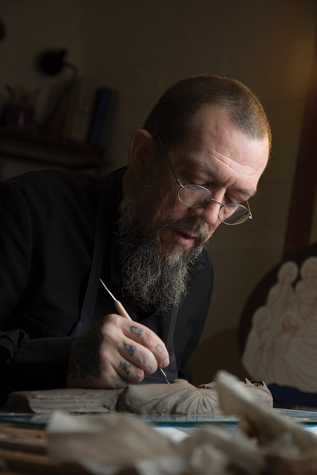 ision 2018 Langlois 4 Hard road to the monastery Brother Love works regularly for the abbey painting icons, restoring art, and more.