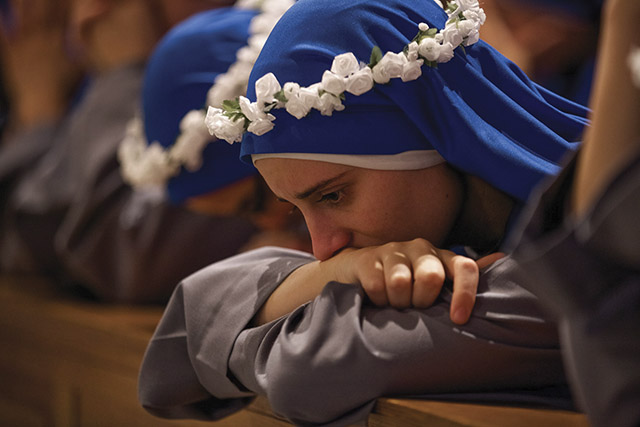 Vision 2018 Marcantel 4 Proud family watches sister’s first steps A fellow sister reflects on the day of her first vows.