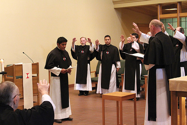 Vision 2019 Vision editors 3 Eleven myths about religious life Brother Daniel Hernández, O.S.C. receives the blessing of his community after he puts on his habit for the first time.