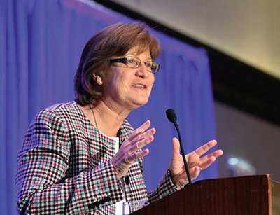 Vision 2019 Rickard 4 The best decision I ever made Sister Terry Rickard, O.P. gives a talk at a convocation of the National Religious Vocation Conference.