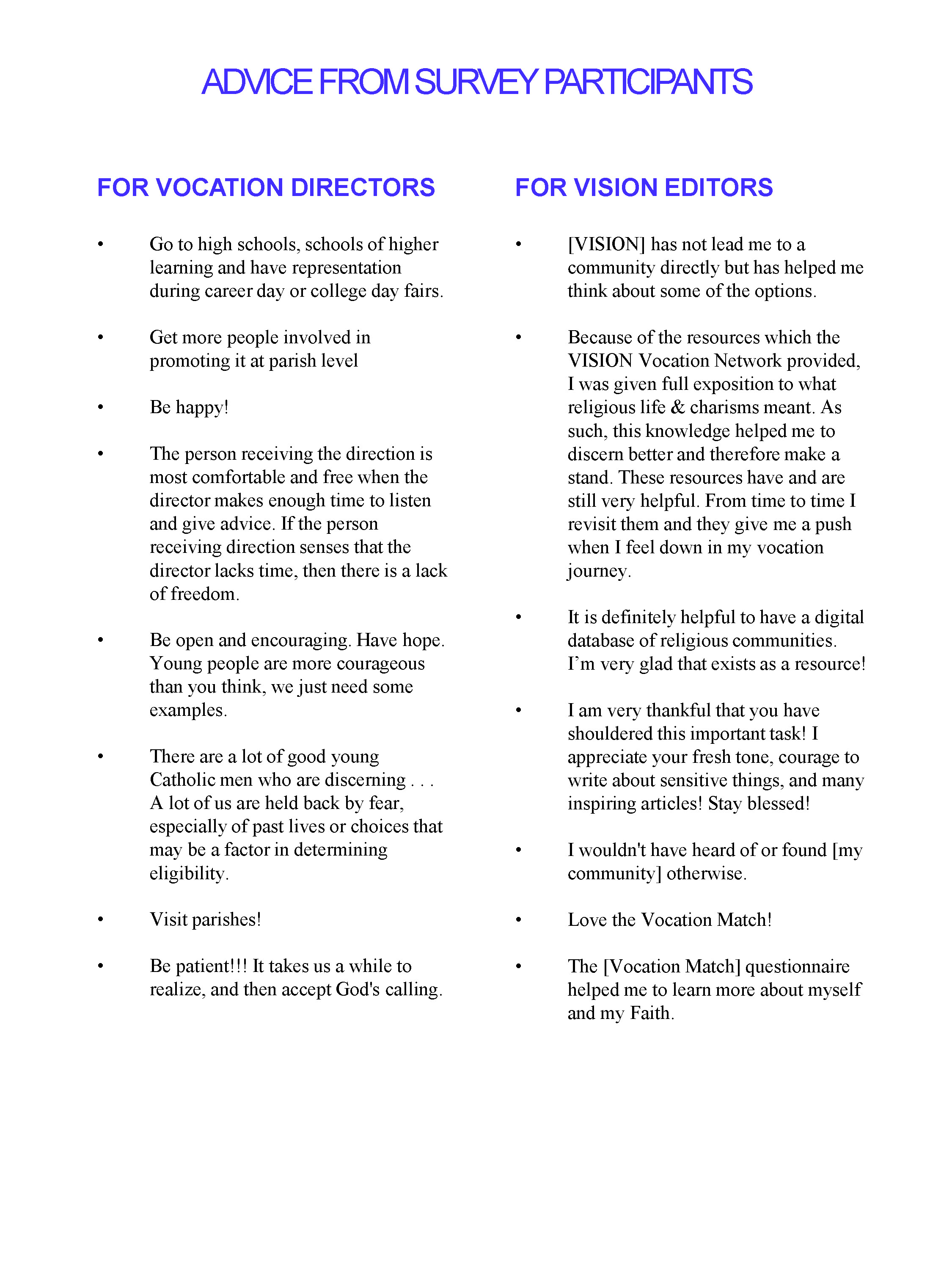2019 VISION survey page 5