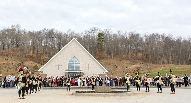 Vision 2020 Schuck Scheiber 7 Rural religious take to the highways and byways Mexican traditional costumes mix with Knights of Columbus garb for a festive opening weekend at the new St. Teresa of Kolkata Parish in Maynardville, Tennessee.