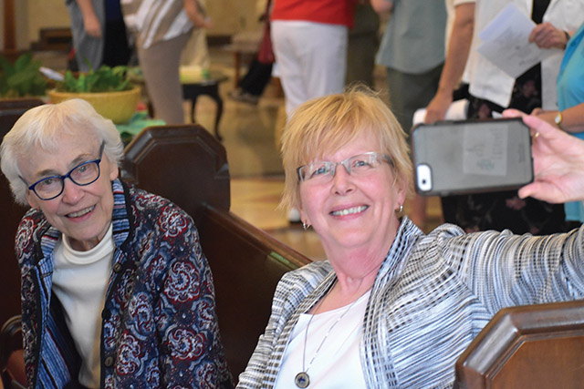 Vision 2020 Vieira 3 Six myths about becoming a nun Sister Maxine Kollasch, I.H.M. (right), of anunslife.org takes a selfie with Sister Kathleen Koch, I.H.M.