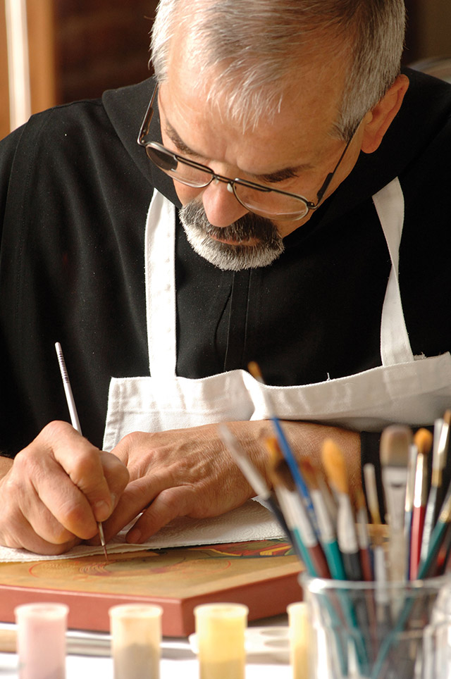 Vision 2021 Cutaia 2 Benedictines believe in balance Father John Meoska, O.S.B., an artist and carpenter of St. John’s Abbey in Collegeville, Minnesota.