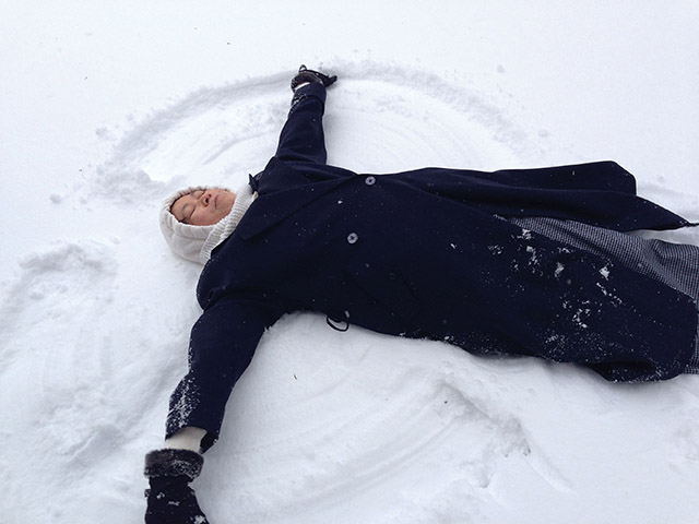 Vision 2021 Vision editors 5 Our newest religious A Sister of St. Mary of Oregon makes a snow angel