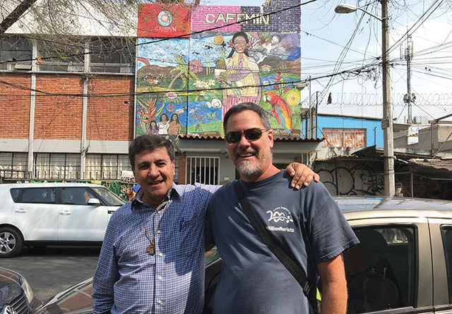 Vision 2021 Flansburg 7 Religious orders aid and advocate Brother Todd Patenaude, F.M.S. (right) takes people from the United States to the Mexican border for an immersion program