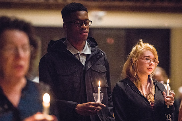 Vision 2022 Camille 1 Ten great things about being Catholic Worshippers at an Easter vigil service in Saginaw, Michigan.
