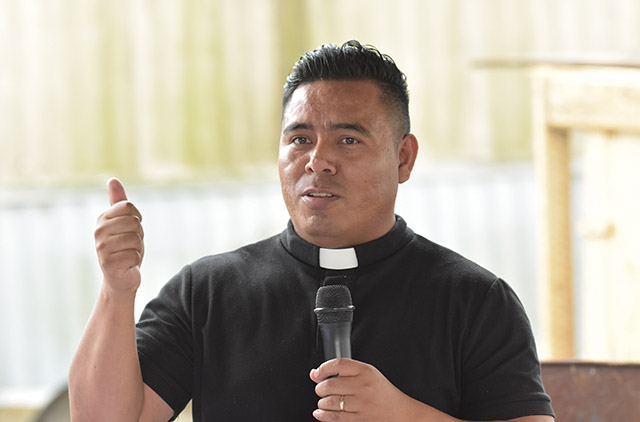 Vision 2023 Feister 9 Ministering to migrants in a carport cathedral Glenmary Father José Carlos