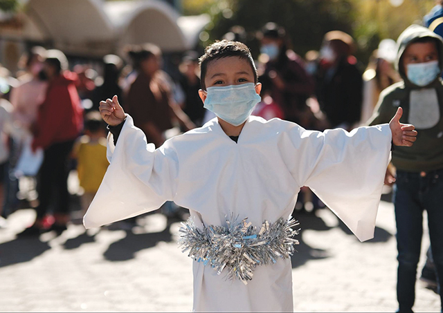Vision 2024 Feister 8 Mercy meets at the border Las Posadas Advent rituals take place in many areas. The faithful reenact the unwelcome migrant experience of the Holy Family, going from house to house seeking shelter and being turned away.