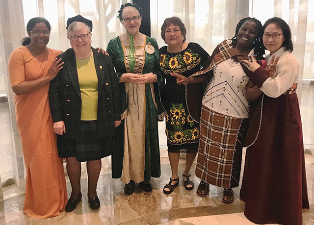 Vision 2024 Spotlight 4 Religious communities have deep and diverse roots Sisters of St. Joseph of Peace wear traditional clothing reflecting their cultural heritage.