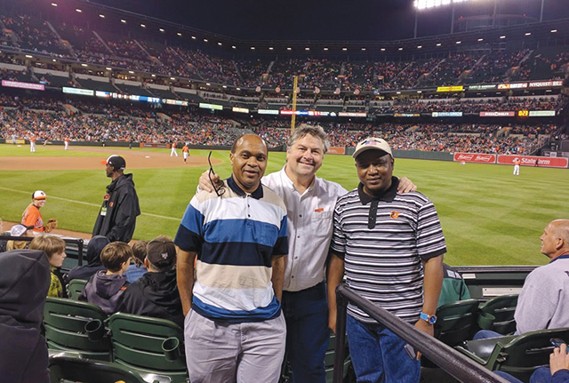 Vision 2024 Masterton 5 Man with a mission Munishi enjoys sports during his time off. In this photo he is attending a Baltimore Orioles baseball game with friends.
