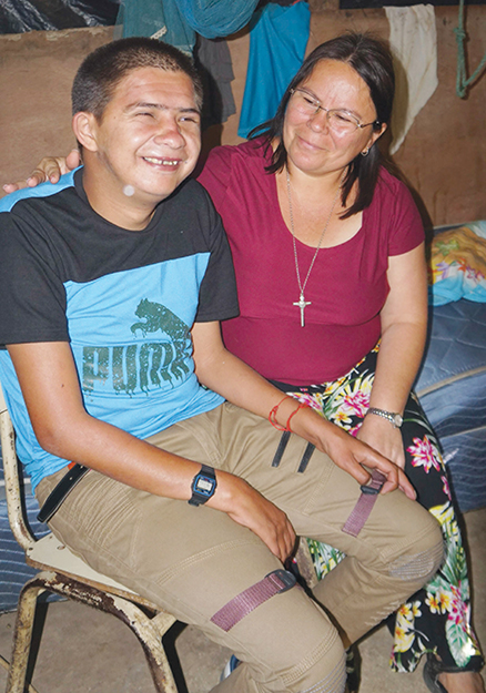 Vision 2025 Pehanich 3 Sister Vilma’s fearless faith Juan Carlos Pineda enjoys a visit with Sister Vilma Franco, S.P..