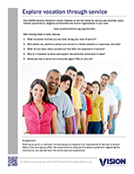 Service activity handout image